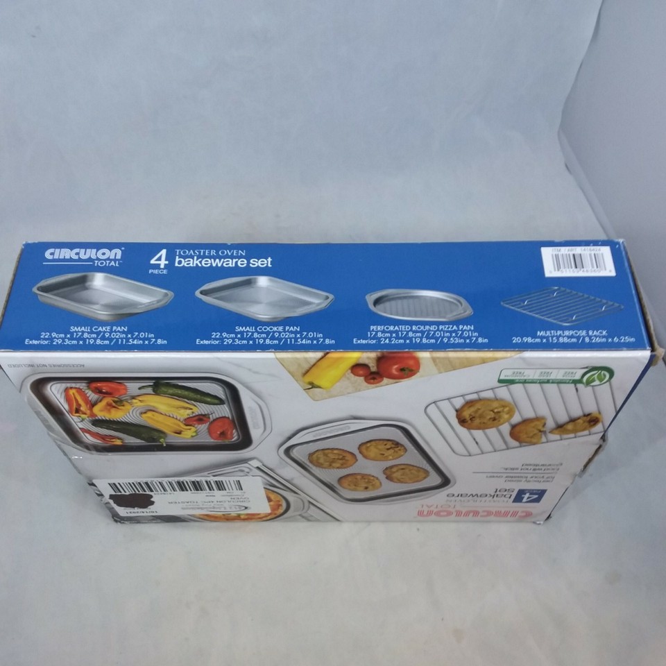 Circulon Total Toaster Oven Bakeware Set 4 Pieces eBay