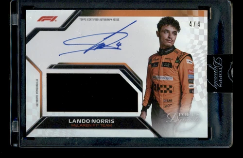 2024 Topps Dynasty Formula 1 DAF-LNO Lando Norris Racing Glove Auto 4/4
