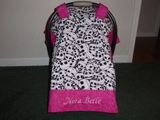 NIGHTMARE BEFORE CHRISTMAS car seat canopy cover w or without peekaboo opening