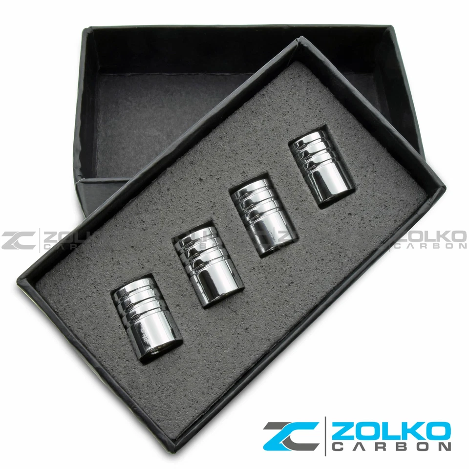 BUICK VALVE STEM CAPS WHEEL TIRE CHROME - US SELLER VE49 - Image 3 of 4