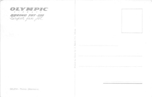 lot 23 delphi tholos marmaria greece olympic airways boeing plane advertising - Picture 2 of 2