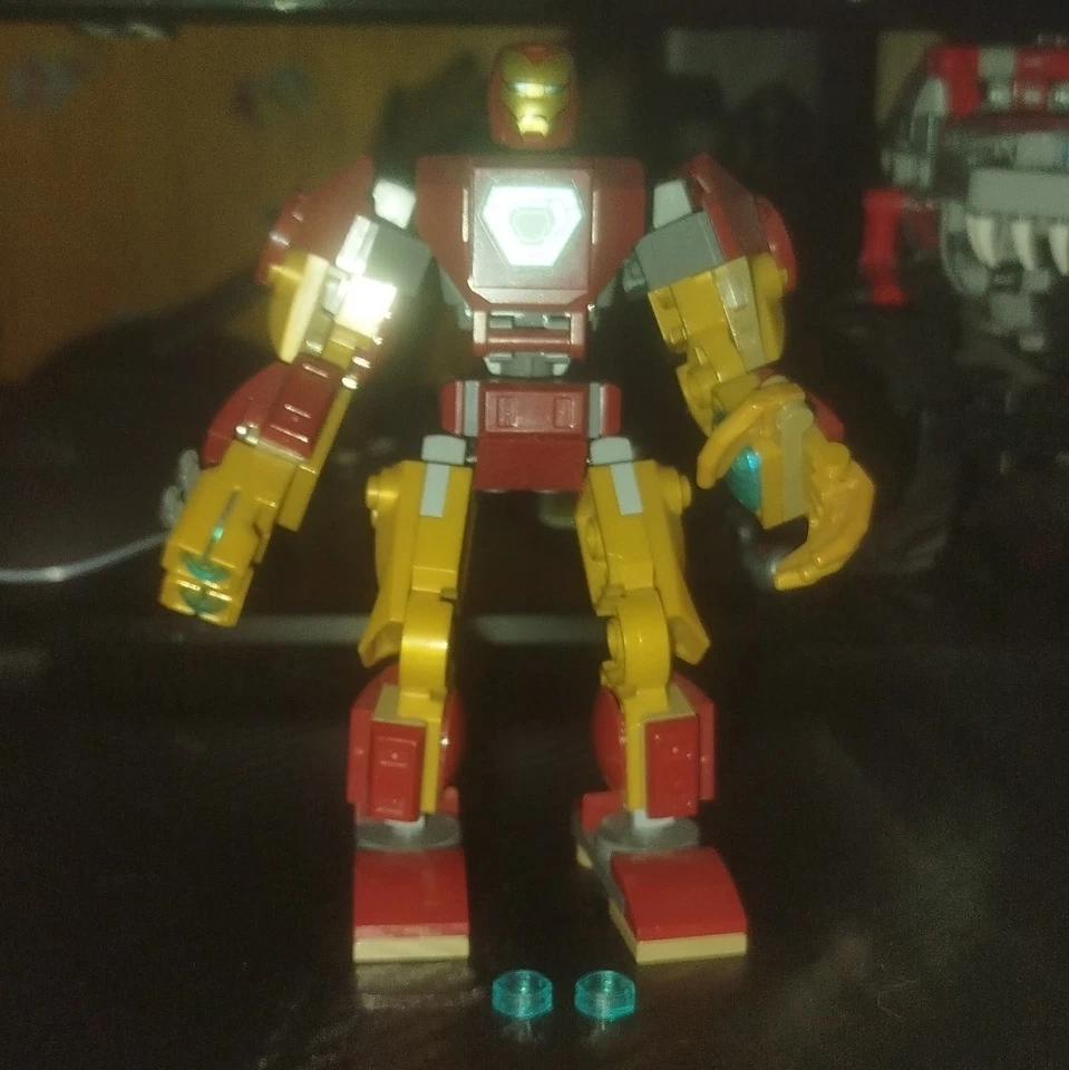 LEGO Marvel Super Heroes Minifigure Iron Man armure type robot Sans Boite - Photo 1/1