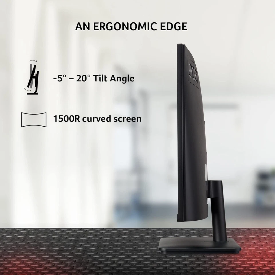 Acer Nitro ED270R 27" VA LED Curved FHD 180Hz 1ms AMD FreeSync Premium - Black - Image 3 of 4