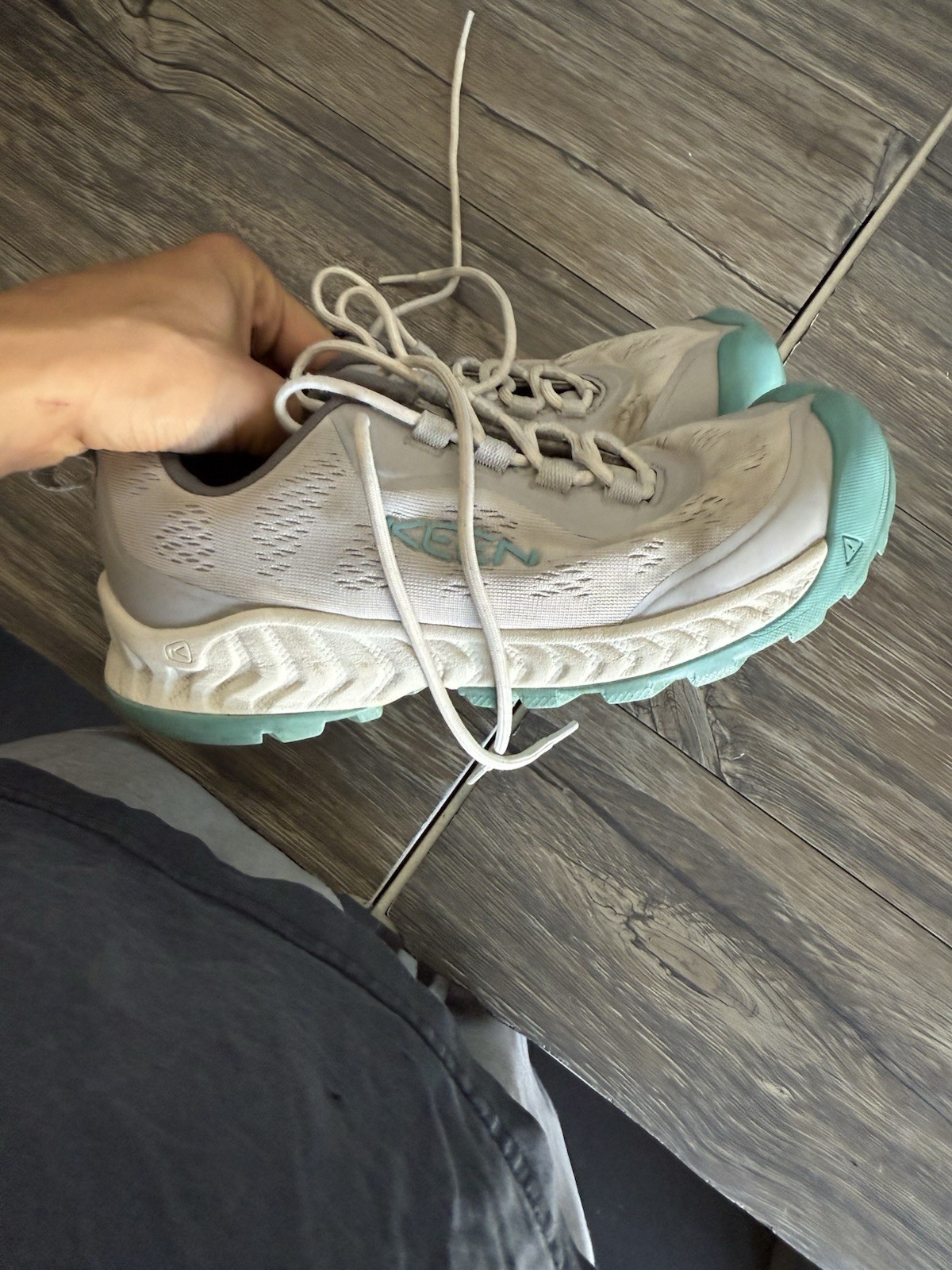 Scarpe da trekking Keen donna Nxis Evo WP grigie sneakers taglia 7 eu 37 5