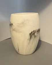 Bino White/Black Marble Resin Tumber Toothbrush Holder