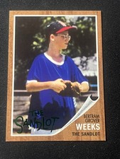 BERTRAM GROVER WEEKS 2018 Topps Archives The Sandlot Green Parallel /99 SSP