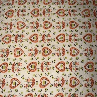 Vintage Feedsack Flour Sack Fabric Floral Remnant 42”x36”