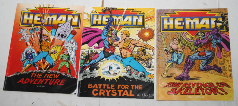 He-Man Masters of the Universe New Adventures ~ Mini Comics Lot of 3 [Mattel 89]