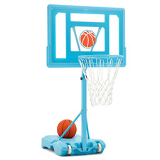 Danrelax 32X23 Pool Basketball Hoop 3.1Ft-4.1Ft Height Adjustable Poolside