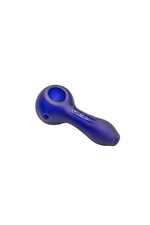 GRAV 4" SANDBLASTED CLASSIC SPOON GLASS HAND PIPE  BLUE  SHIPS FROM USA