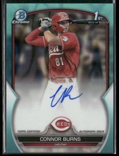 2023 Bowman Draft #CDA-CB Connor Burns Chrome Auto Aqua Lava Refractor #/199