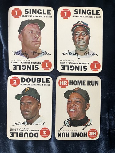 1968 Topps Game Complete Set 33 Cards Mickey Mantle, Mays, Aaron, Clemente - Picture 2 of 3