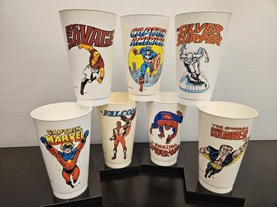 1975 Marvel Slurpee Cups Lot #6 (7 Cups)