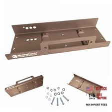 Universal Winch Mounting Plate, 10" x 4.5" Raised Bolt Matte Desert Tan