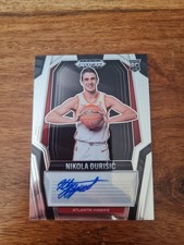 2024-25 Panini Prizm Black Nikola Durisic RC Auto #RS-DUR Atlanta Hawks Rookie🏀
