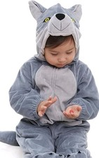 HSCTEK Baby Wolf Costumes Newborn, Infant  Toddler Boys Girls, 3-6M