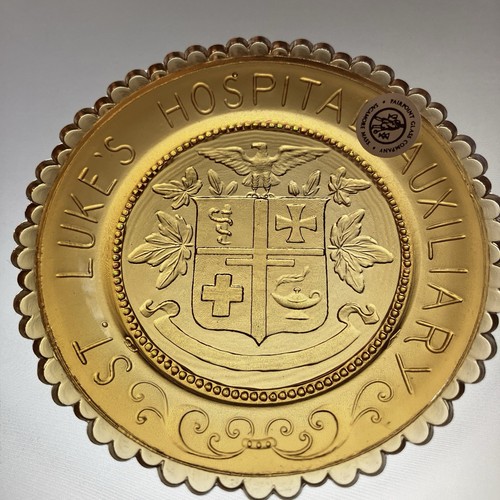 Nuevo Bedford MA St Lukes Hospital Auxiliar Voluntarios Emblema Pairpoint Taza Plato - Imagen 5 de 8