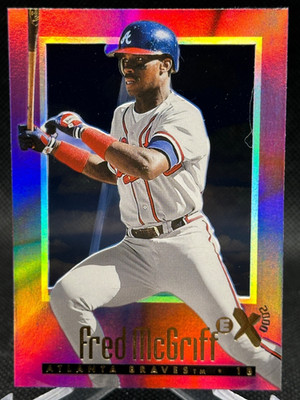  1997 Skybox EX-2000 Fred McGriff #58 ATLANTA BRAVES HOF! SHARP!