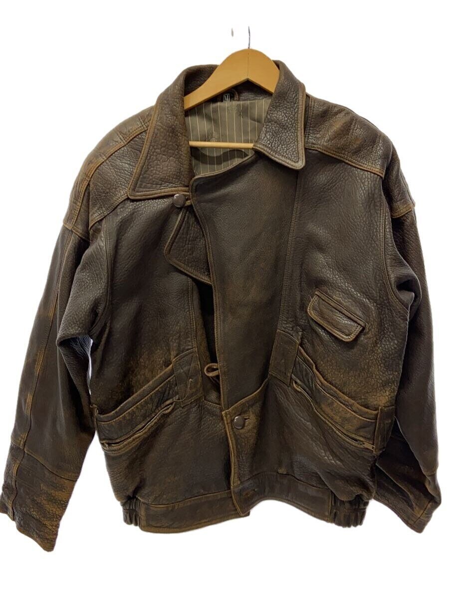 Leather Jacket Blouson/-/Leather/Brw/Plain// 2812-image
