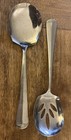Set Of Stainless Steel Serving Casserole Spoons 1 Slotted Made In Indonesia — photo 1