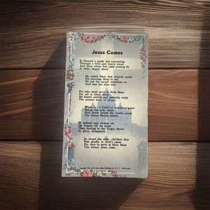 New Holy Card Prayer Jesus Comes At Mass Litho In Italy Holy card Old Stock