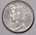1941 Mercury Head Silver Dime  AU  LOT 25