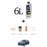 Hoffcar Wartungskit 4 Filter Und 6L ÖL FüR Volvo S40 II 2.0 D4 130KW Ab 2010