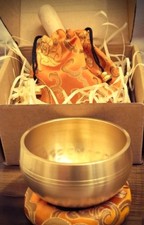 Singing Bowl With Cushion & Tibetan Pouch