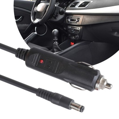 10A Fuse Protecteds Car Charging Cable 5.5x2.1mm Plugs 12V 24V LED Power Cord