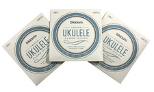 D'Addario Ukulele Strings 3 Sets Tenor Clear Nylon 28,32,41,29 Low G