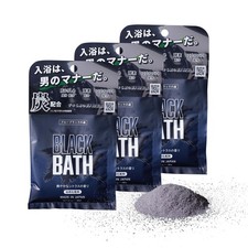 Epsom Salt Bath Powder, 3-Pack Set, Citrus Scent, Enzymes, Charcoal, and