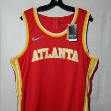 Atlanta Hawks Jersey Mens XL Red NBA Basketball 75th Nike Dri Fit Swingman Icon
