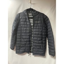 Columbia Kids Black Omni-Heat Hooded Puffer Jacket Coat Large 14/16