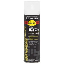 RUST-OLEUM 209566 Rust Preventative Spray Primer,Wht,15 oz 4CY47