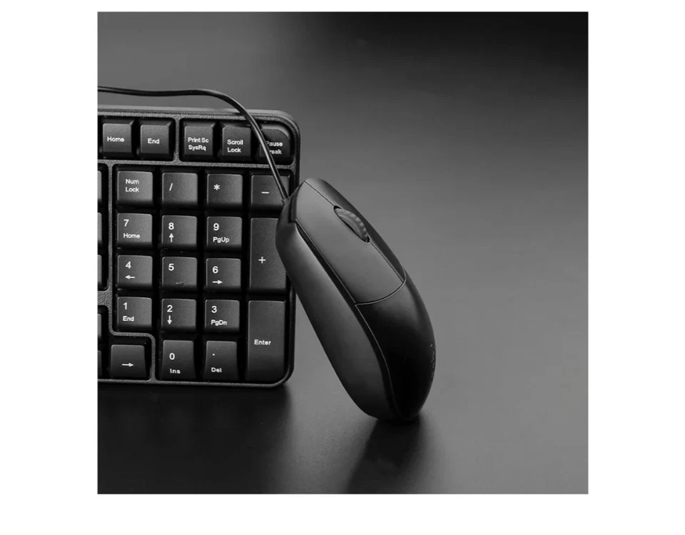 Rapoo N100 Wired Optical Mouse - Black - Image 2 of 2