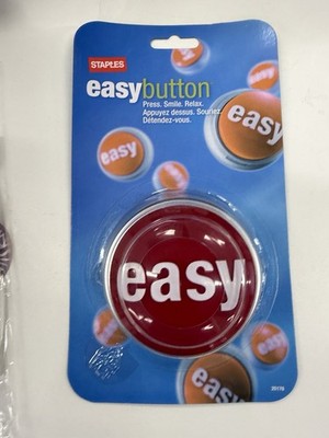 Staples Easy Button  that Was Easy  Speaking Red Button For Home Or Office