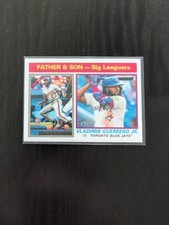 Vladimir Guerrero 2025 Topps Heritage Father & Son #69 Blue Jays Guerrero Jr.