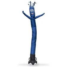 DARK BLUE TUBE DANCER Advertising 6ft Tall Inflatable Air Powered.