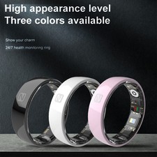 Smart Ring Fitness Tracker Display Screen Heart Rate SPO2/BP Sleep Monitoring