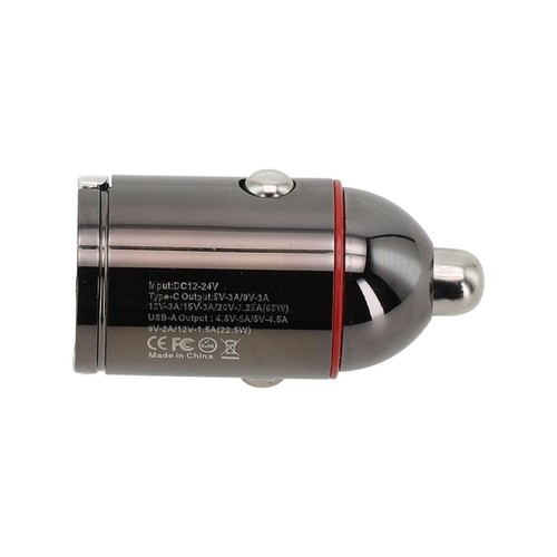 Mini Kfz Ladegerät mit 65W PD & QC30 2 Port Design Zubehör für Handy Smartphone - Zdjęcie 11 z 12