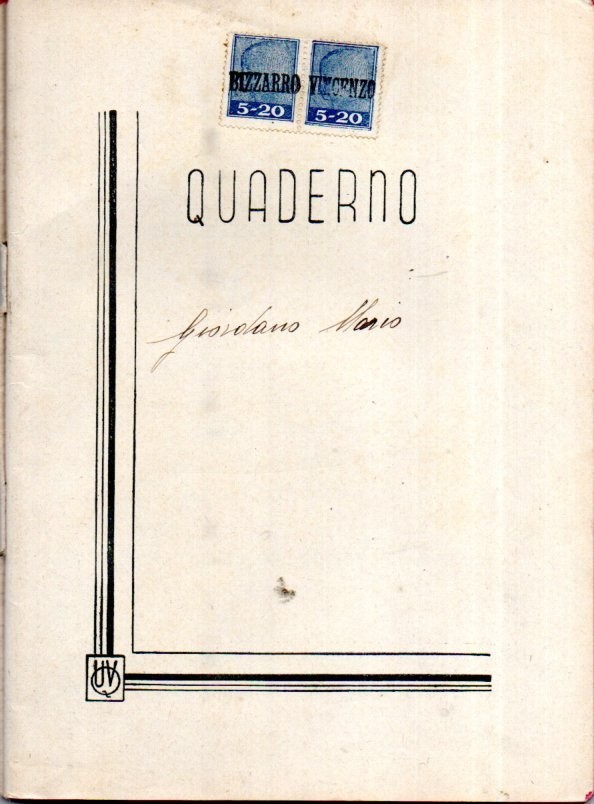 COLLEZIONE MASTROGIUSEPPE--QUADERNO -- CON COPERTINA NERA. ALL'INTERNO DUE MARCH