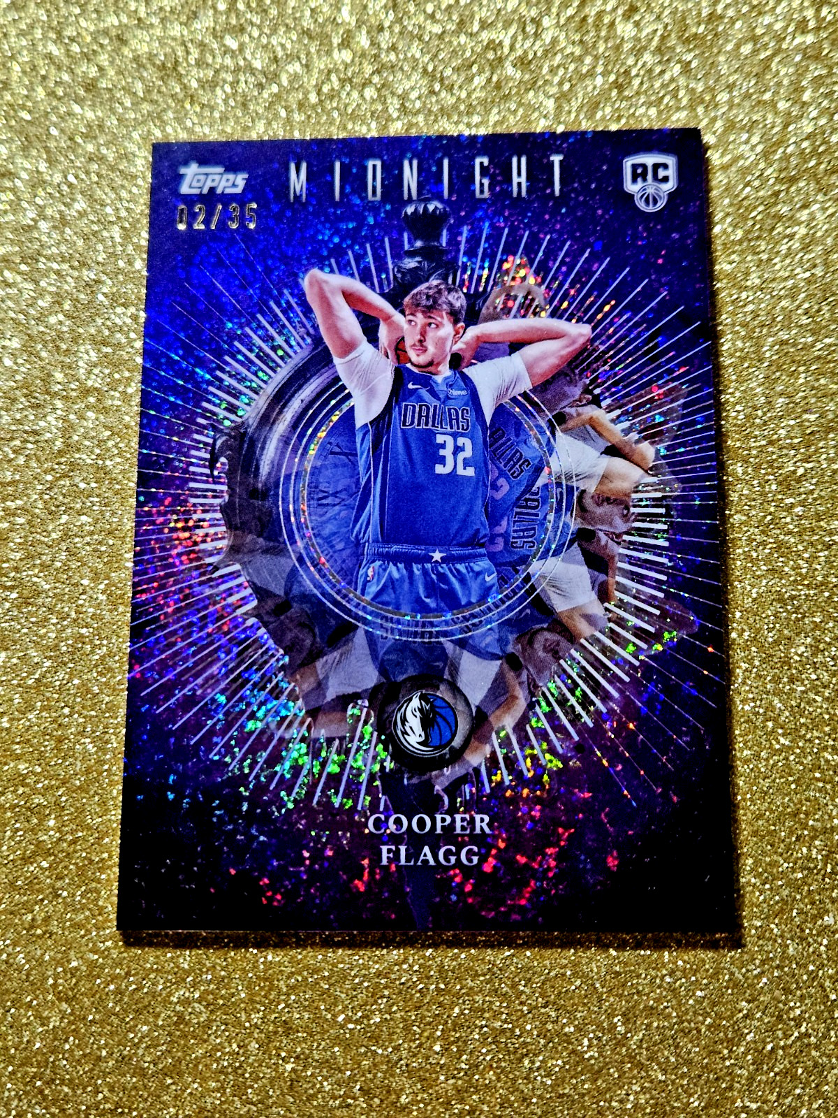2025-26 Topps Midnight Insomnia Cooper Flagg Rookie /35 Refractor RC MINT IN-16