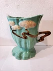 Vintage 1949 Roseville U.S.A . 572-6 green Ming Tree art pottery vase