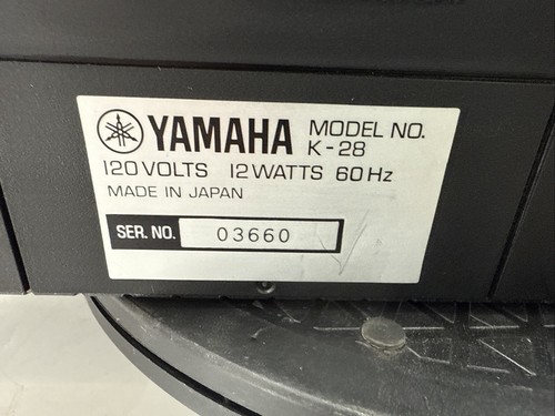 Yamaha K-28 Natural Sound Stereo Double Cassette Deck For Parts AS-IS EB-17484 - Picture 8 of 10