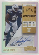 2018 Panini Contenders Rookie Championship Ticket 31/49 Justin Jones Auto 0c6