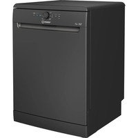 Indesit Push&Go Full Size Freestanding Dishwasher - Black - 14 Place Settings - 