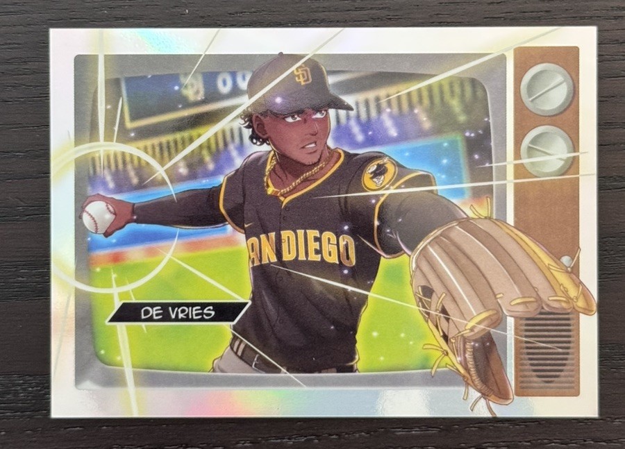 2025 Topps Bowman Leo De Vries Anime Short Print 
