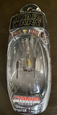 Hasbro Star Wars Titanium V-19 Torrent Starfighter Die Cast Micro Machines 2009
