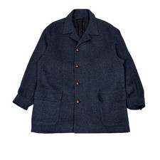 Vintage Mariano Rubinacci Cashmere Jacket Luxury Italian Coat Neopolitan Large