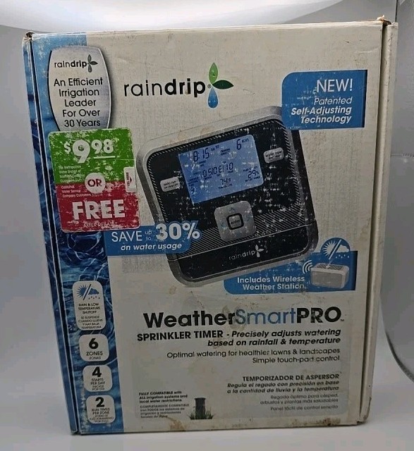 Raindrip Weather smart pro 6-station Electronic Water Sprink